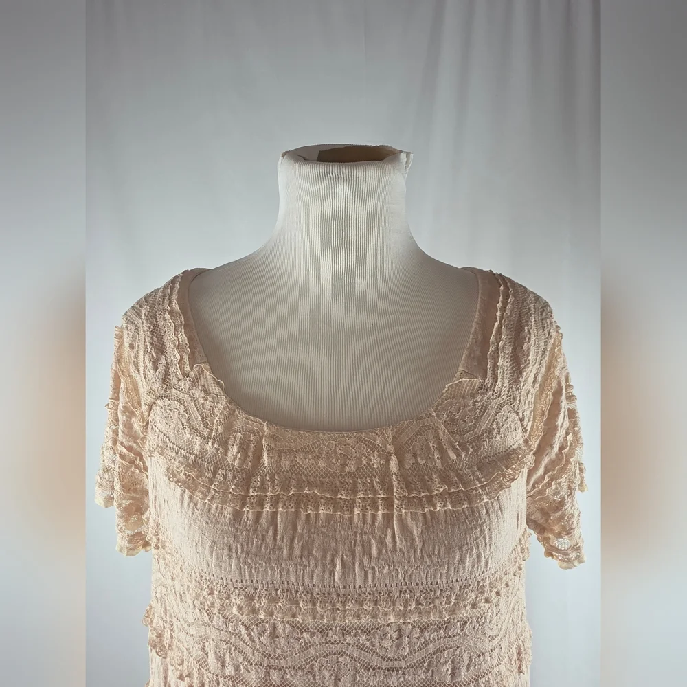 Rabbit Rabbit Rabbit Cream Textured Mini Dress - Picture 2 of 6